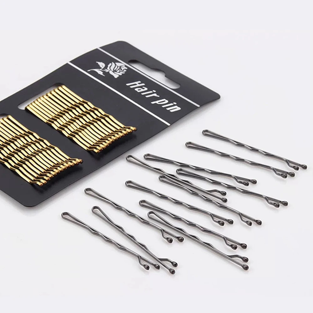 24pcs/Set Black Bobby Pins Multi-Function Non Slip Metal Safe Hair Clips For Women Girl Kids All Hair Types