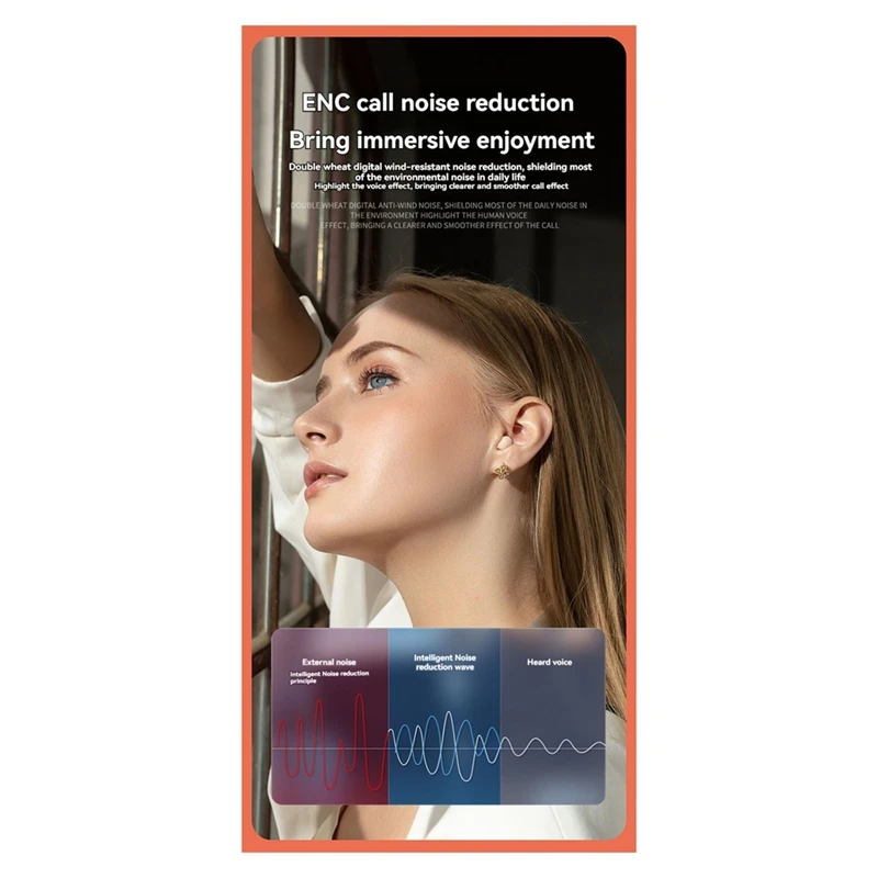 Wireless Invisible Earbuds Headphones With Digital Display Mini Side Sleep Comfortable Bluetooth Earphones