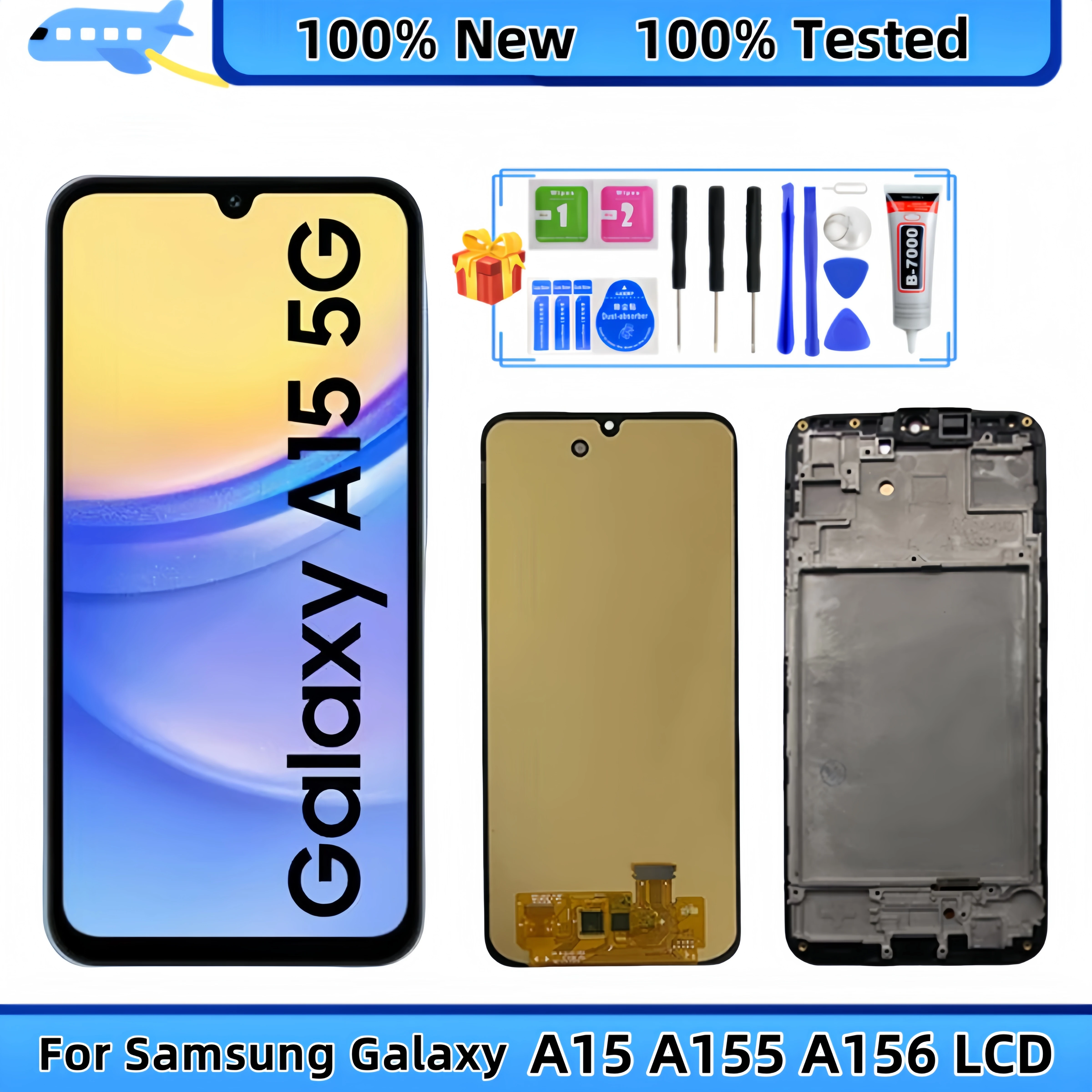 

For Samsung Galaxy A15 5G A156 SM-A156B A155F A156M A155F/DSN A156P LCD Display Touch Screen Digitizer Assembly Replacement