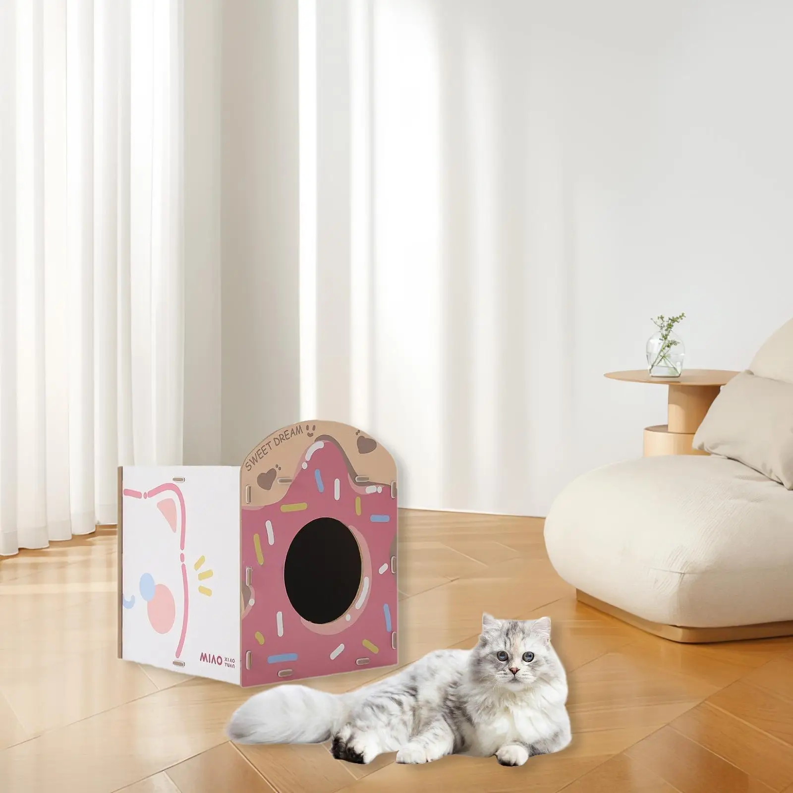 Cardboard Cat Scratcher Cat Scratcher House Resting and Sleeping Corrugated