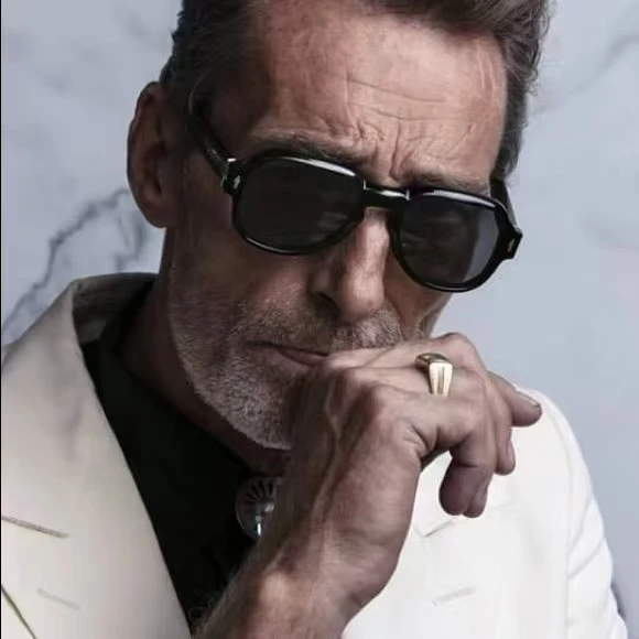 

JACQ New Handmade Turquoise Sunglasses ex Faionable UV Protection Large Frame Men's Women's Long Face Oval Face round Face