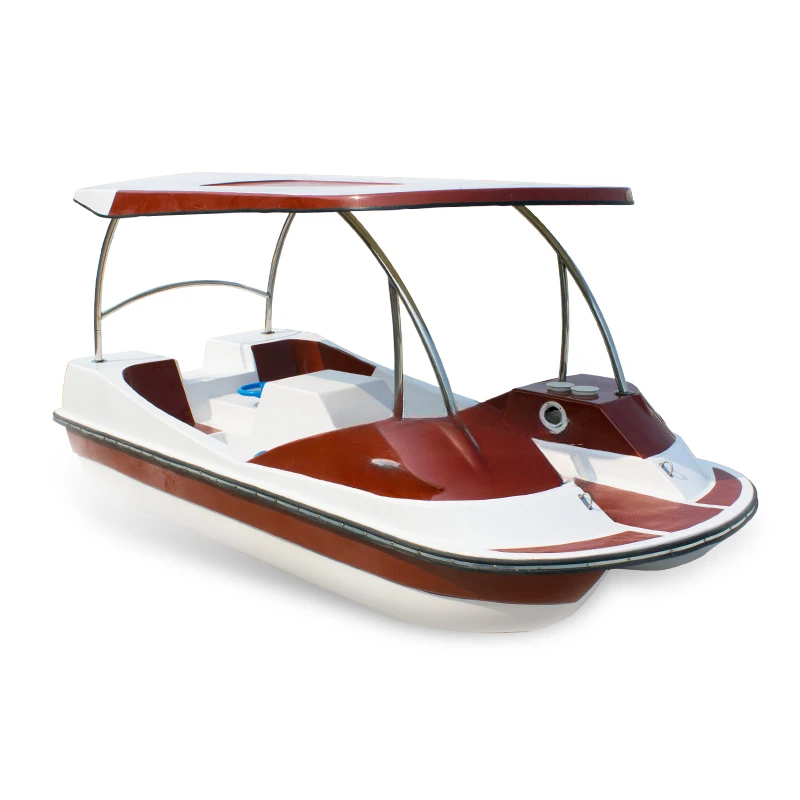 New 4-Person FRP Pedal Boat Park Playing Boat Electric Boat