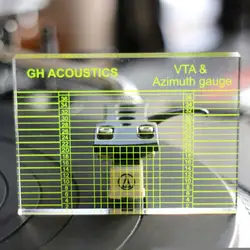 HD VTA Balance And Azimuth Adjustment Ruler Vinyl Record Player Measuring Phono Tonearm VTA/Cartridge Azimuth Ruler Bag