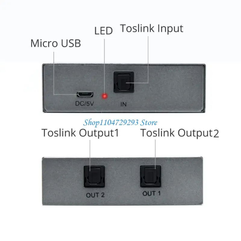 Y2GD Digital Optical Slitter 2x1 SupportDolby AC3DTS per migliorare l'esperienza degli nel gioco gioco e nei film