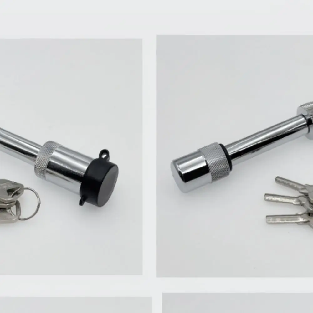 Off Road Trailer Hitch Receiver Pin Lock For CVP Towing Hook Mount Security Fixing Components Matte Silver Durable Bolt
