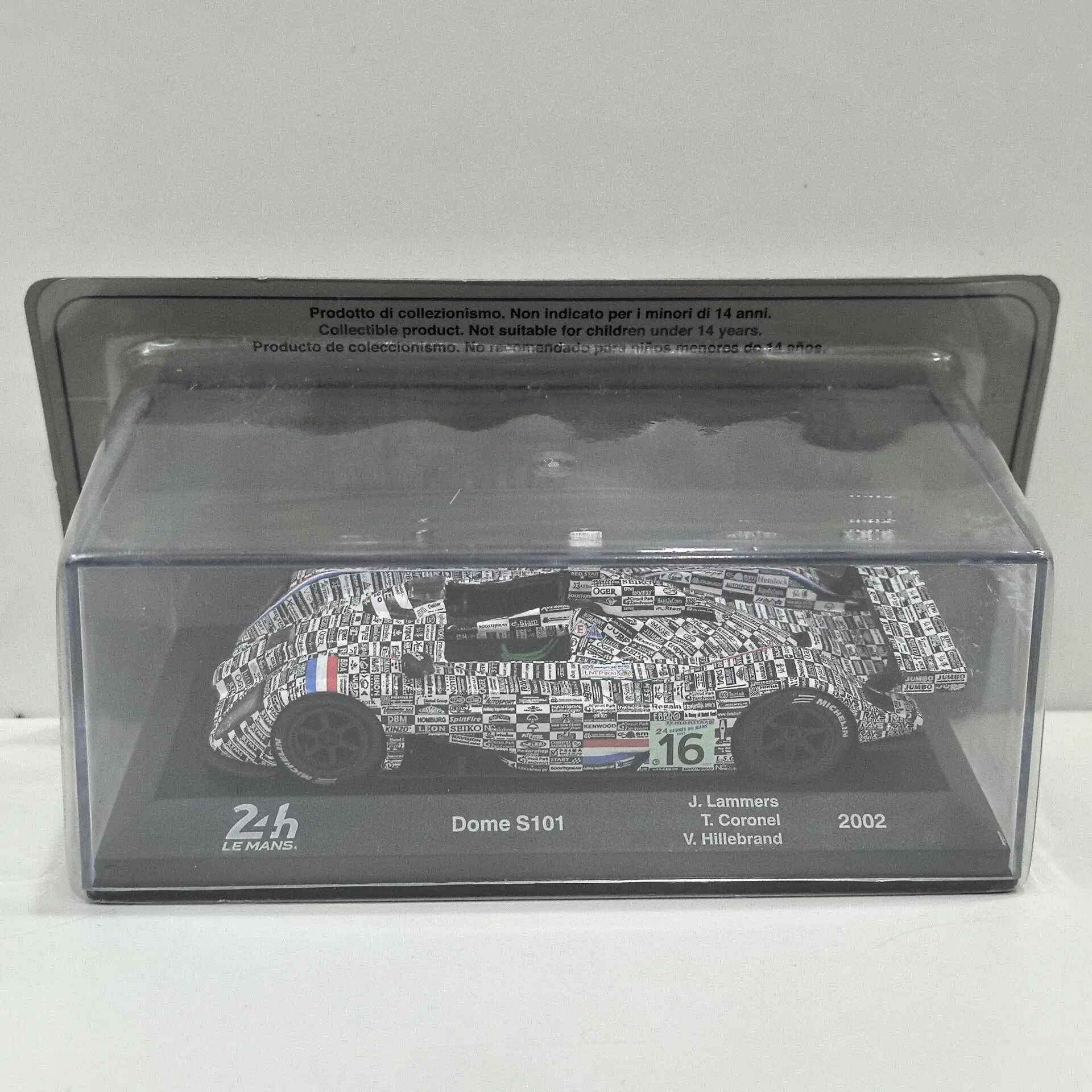 

Diecast IXO 1/43 Scale DOME S101 # 16 2002 24H LEMANS J7 Racing Alloy Car Model