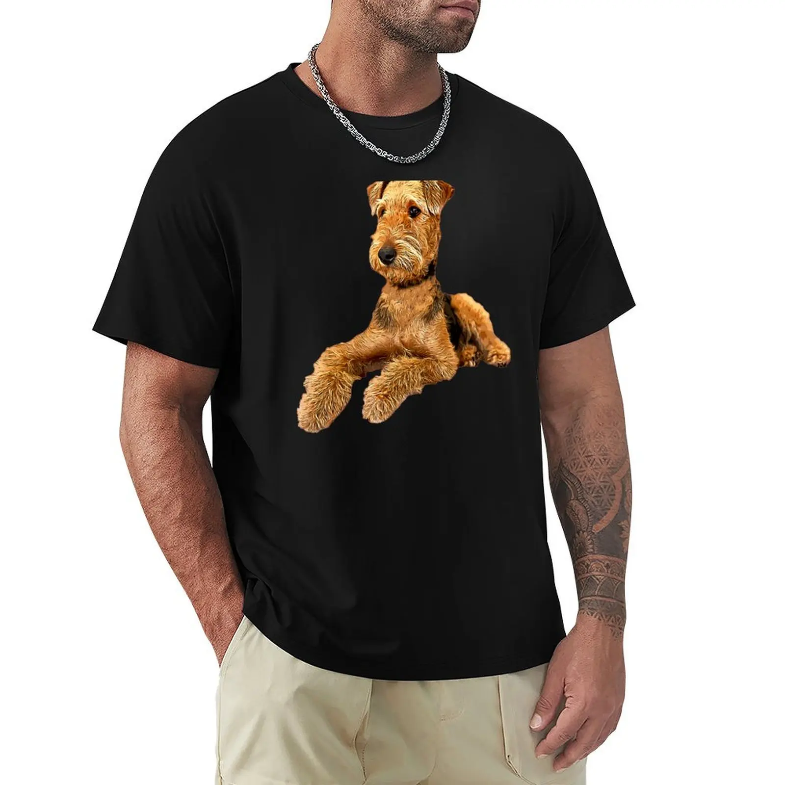 

Airedale Terrier Beautiful Dog T-Shirt anime affliction shirts Aesthetic clothing custom t-shirts mens workout shirts