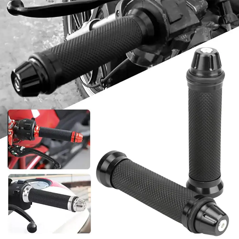 Motorcycle Dirt Bike Rubber Handle Grip Pedal Biker 7/8