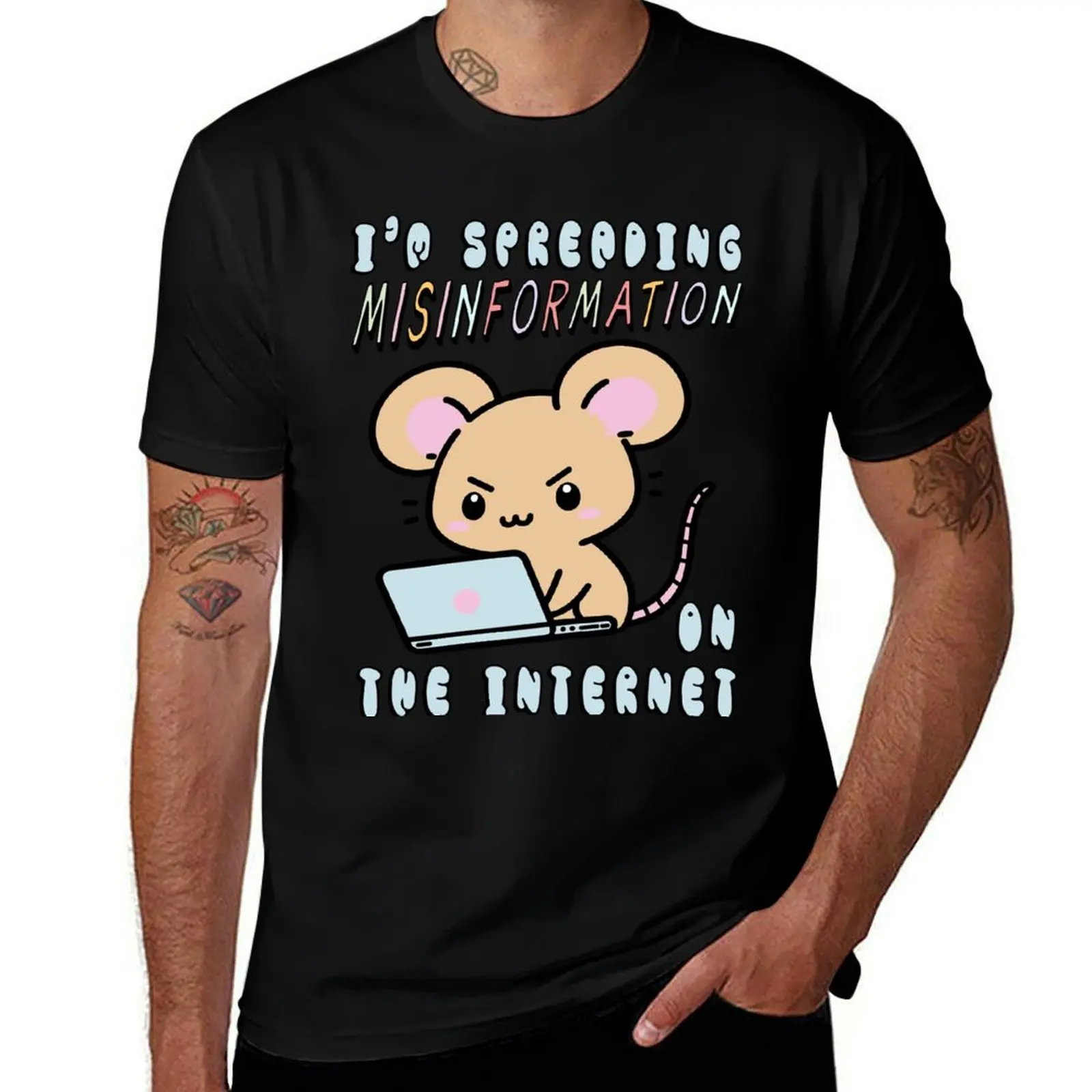 

Spreading Misinformation On The Internet - Cute Meme T-Shirt anime t shirts oversize T-Shirt