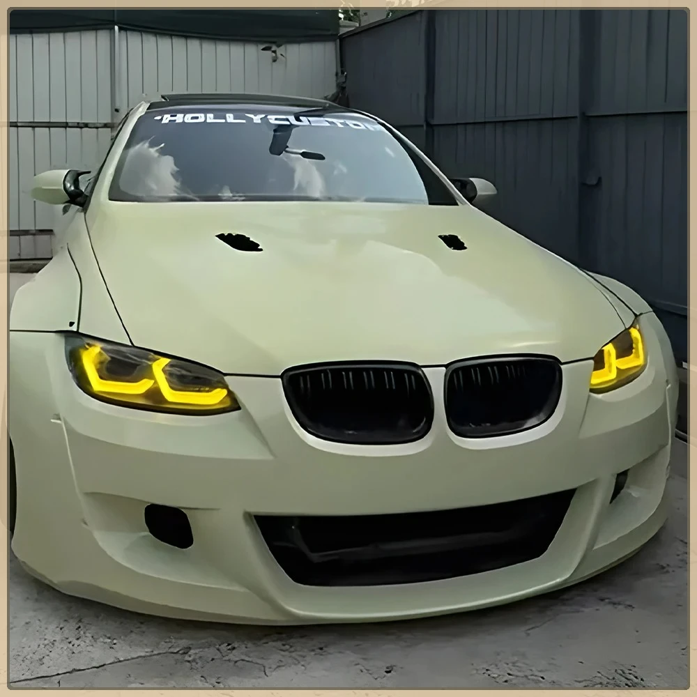 

For Bmw 3 Series E92 E93 320I 325I M3 2007-2010 Led Auto Headlight Assembly Upgrade Yellow Drl Projector Lens Car Accessories