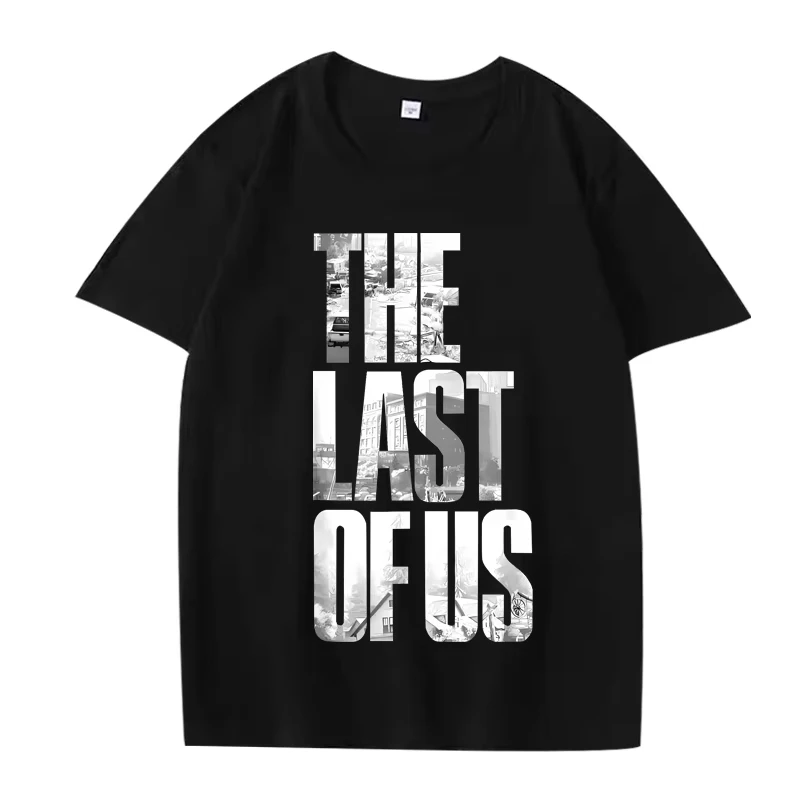 

2025ins The Last of Us Y2k T Shirt Men Women 2025 Cotton Hot Sale Short Sleeve Streetwear Summer Unisex Plus Size Tops