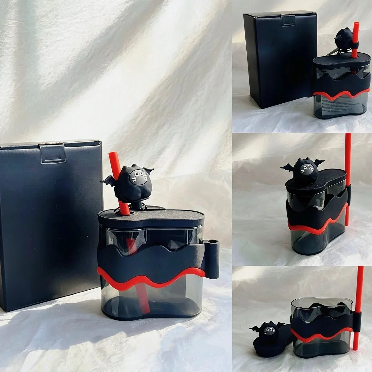 2026 Bk Halloween Cauldron Shape Stainless Steel Mug With Straw Ambient Desktop Decor For Adult Home Office Use - view 4