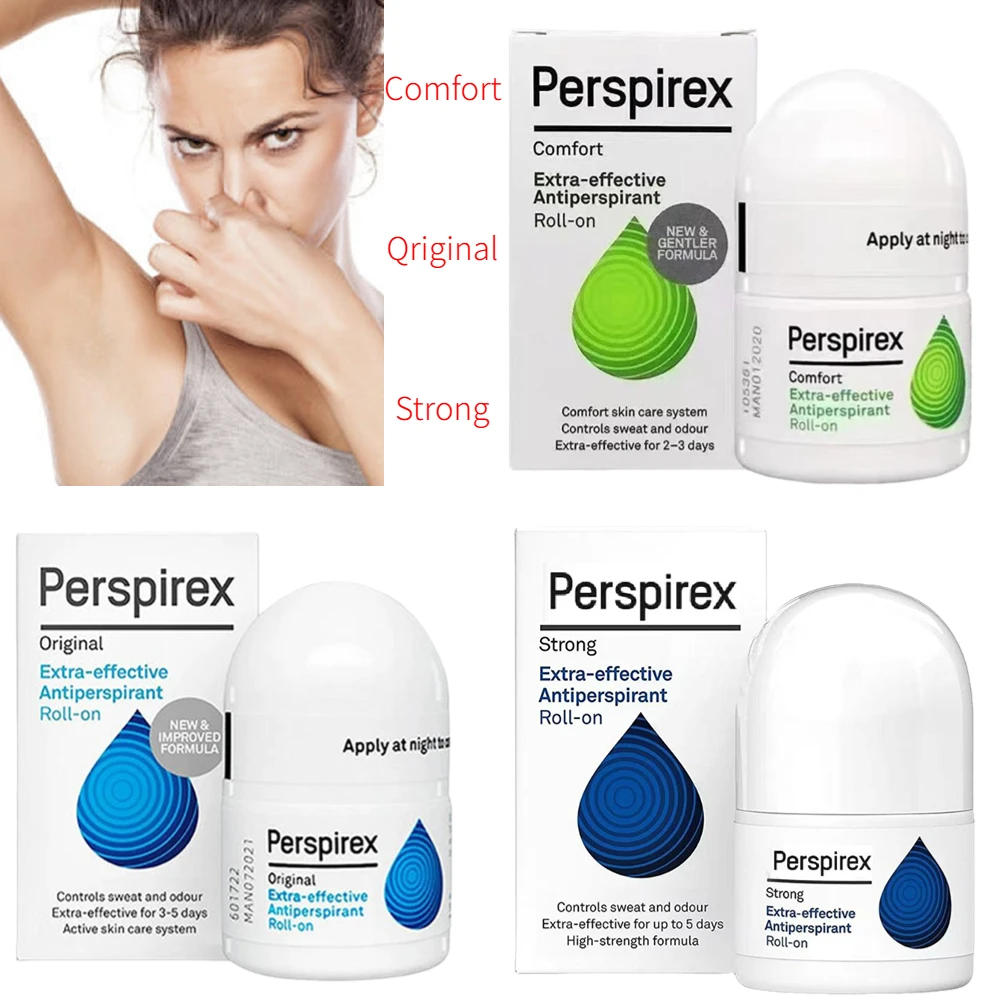 Denmark Perspirex Underarm Antiperspirant Roll On Deodorant Long Lasting Effective Sweat Control Fresh Deodorant Body Care