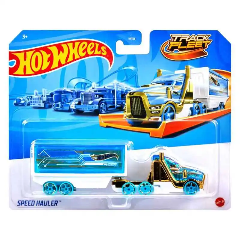 Hot Wheels-Transformers Brinquedos para Meninos, Diecast Car Track Fleet, Optimus Prime, Volvo Drift Camper Hauler, presente de aniversário, 1: 64,