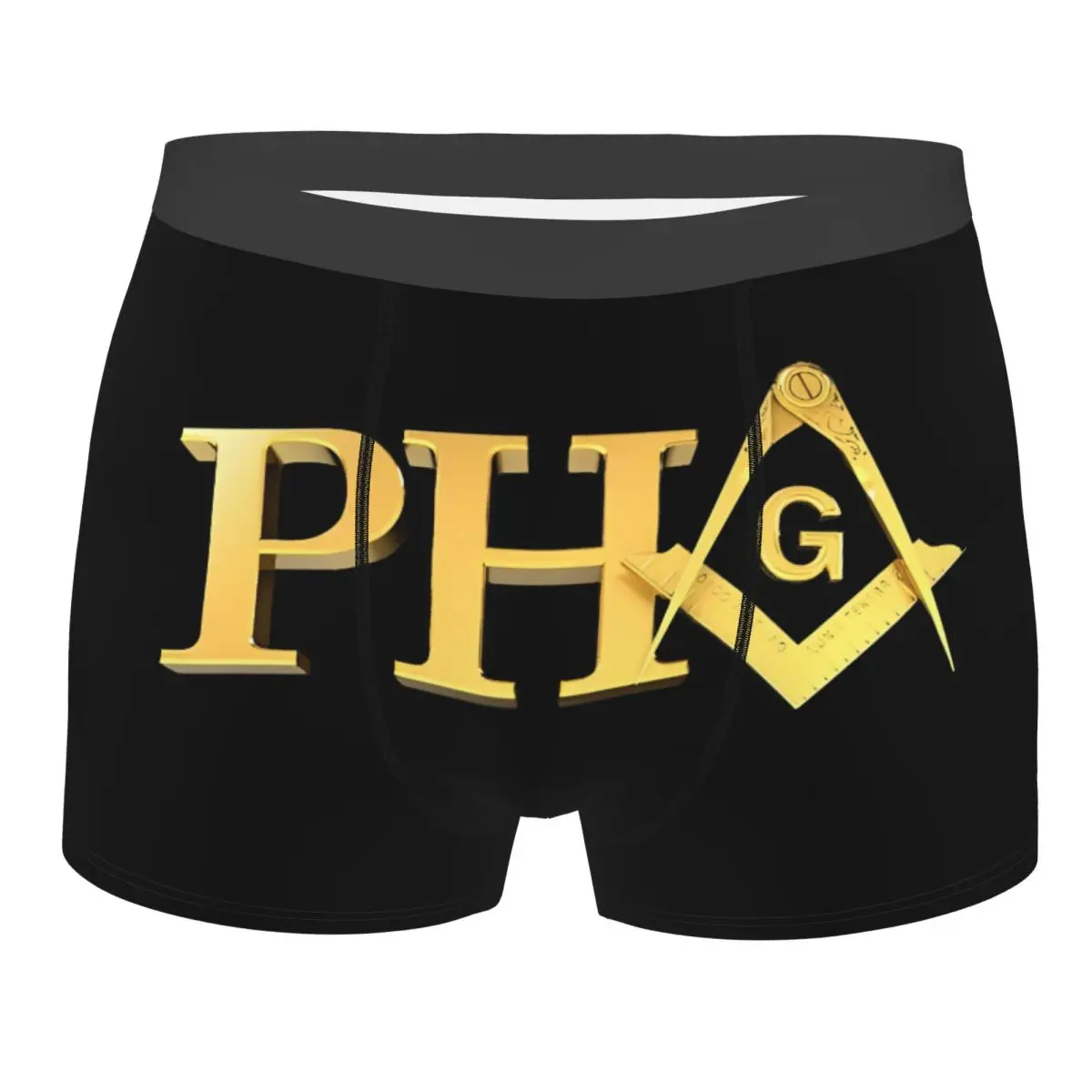 Humor Boxer Shorts Panties Men Prince Hall Mason Pha Masonic Freemason Underwear Breathable Underpants for Homme Plus Size