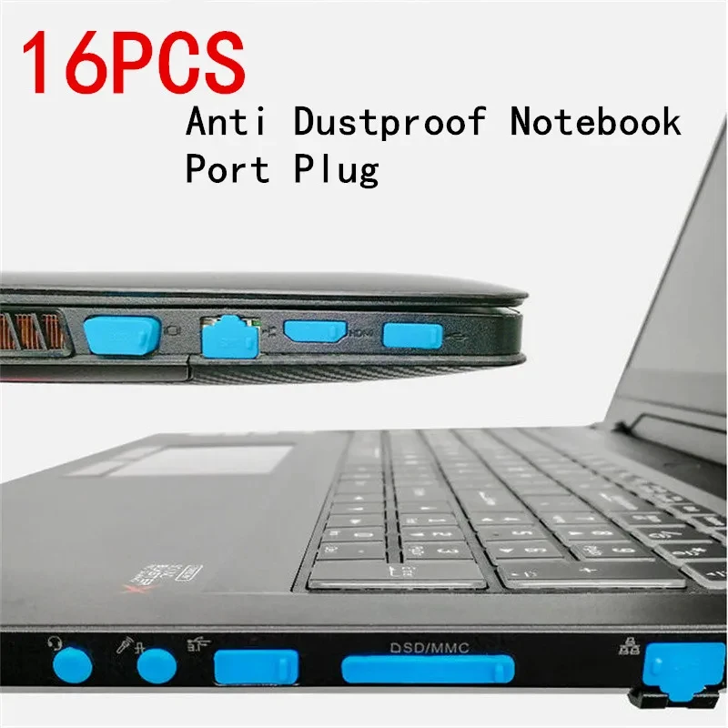 16-64Pcs Universal Anti Dustproof Notebook Port Plug Silicone Protector USB Elastic Laptop Computer Cover Stopper