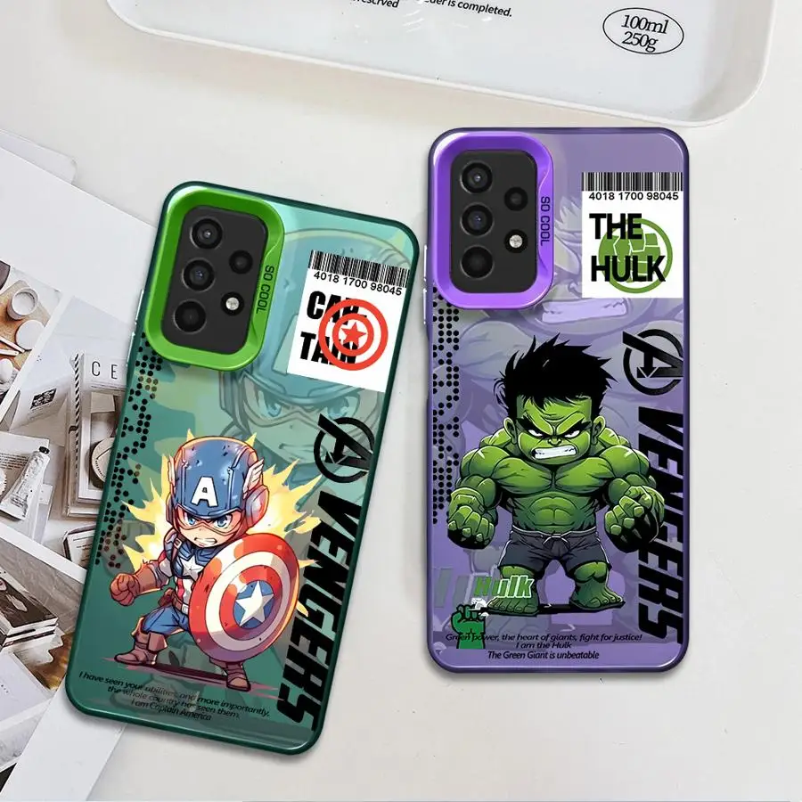 Captain America The Hulk Case for Samsung Galaxy A20 A51 A30 A50 A71 A03 A05 A21s A10 A03s A72 A73 4G Bumper Capa Cover image 6