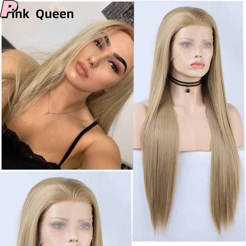 

New Lace Front Wig Glueless 13x2.5 Transparent long Straight Lace Frontal Wigs For Women synthetic lace wigs high quality hair