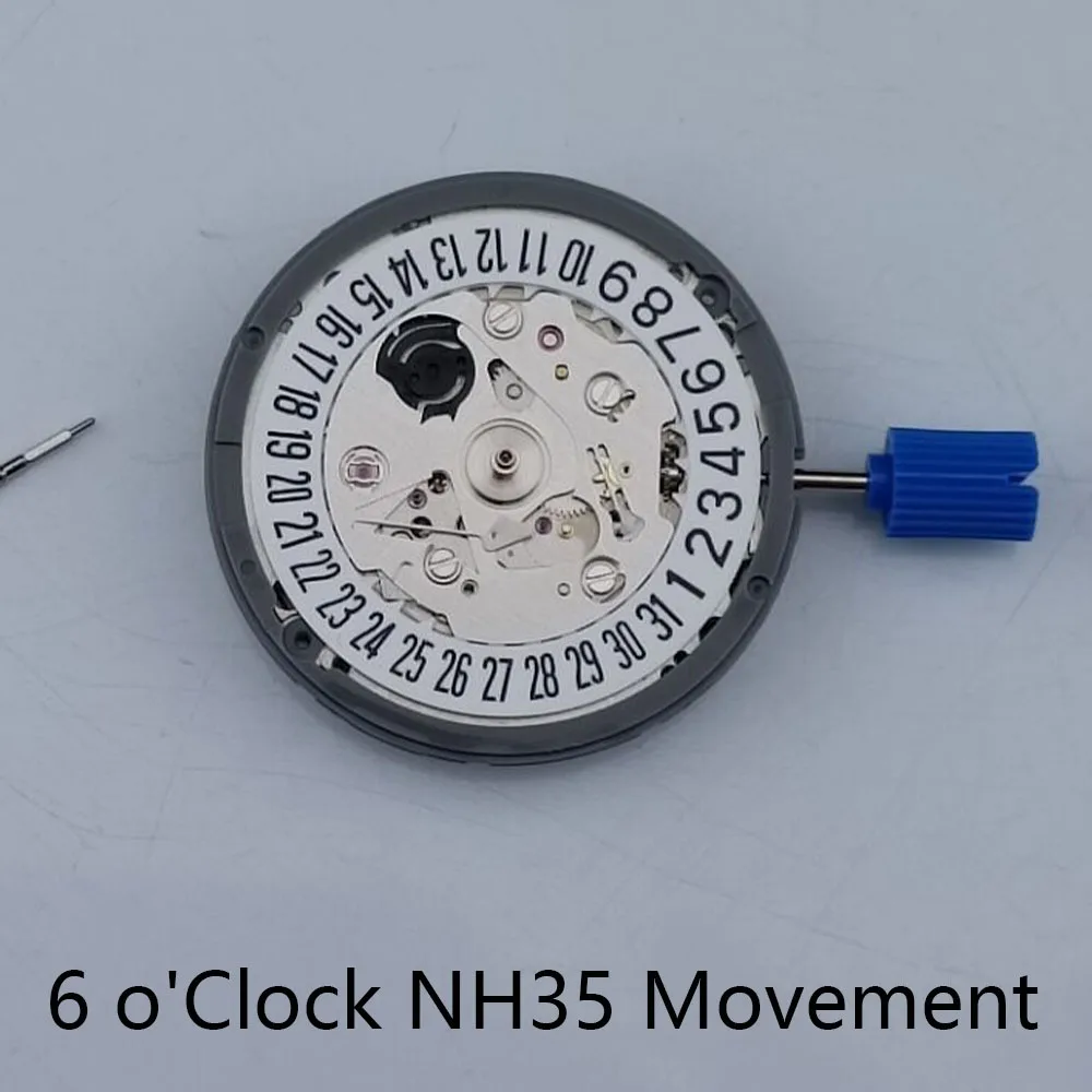 NH35 movement automatic mechanical movement white/black date wheel automatic winding high-precision 3/6 o\'clock calendar