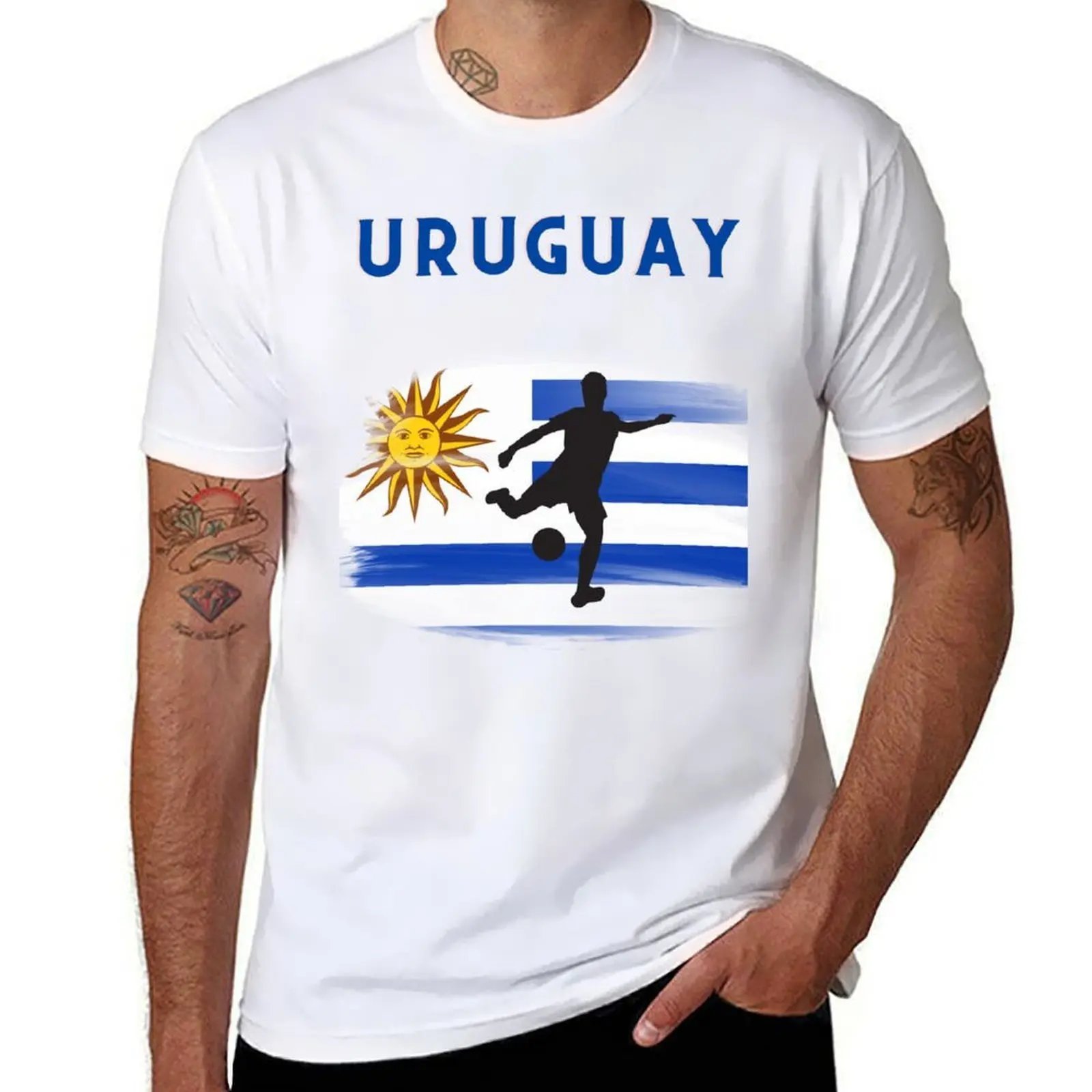

Uruguay national soccer team T-Shirt black cotton t-shirt plain for man package t shirt personalised cotton t shirt man T-Shirt