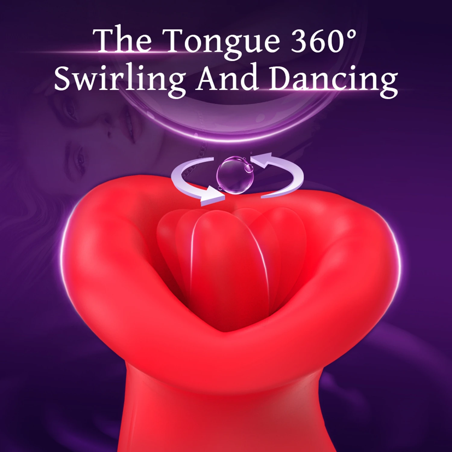 3IN1 Mouth Shaped Sucking Vibrator,10 Tongue Licking 3 Sucking Nipples Clit Sucker,G Spot Vibrators Clitoral Stimulator Sex toys