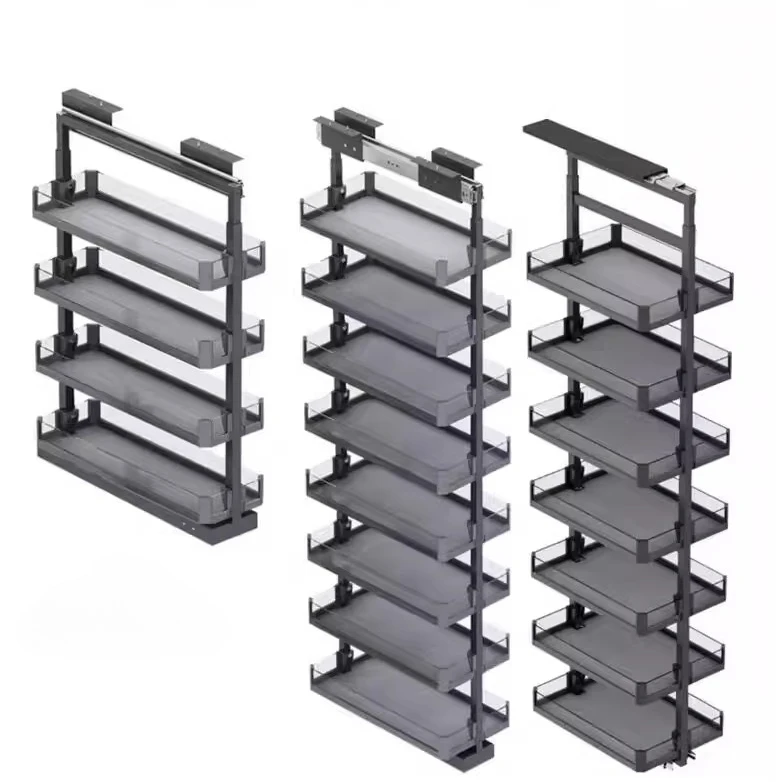 

Kitchen crevice monster monster pull basket cabinet extremely narrow seasoning pull basket