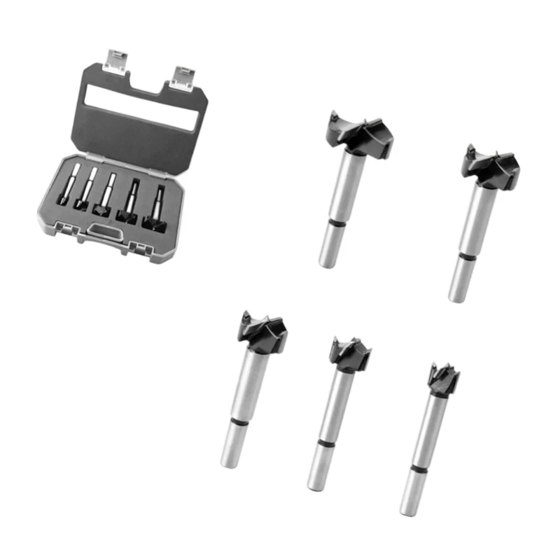 Profondità regolabile da 15-35 mm Bit trapano con punta centraggio per lavorazione del legno pulito mobili e strumento