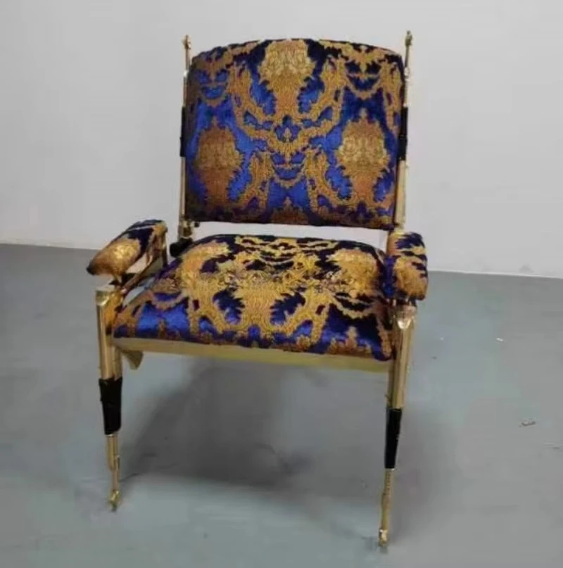 Italian Contemporary Velvet Lounge Chair High Quality Leisure Rotary Lobby Machine Gun Chair for Living Room Apartment