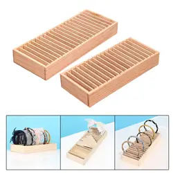 Wood Headband Holder Bracelets Storage Display Box for Jewelry Shop Display Display Accessory Lightweight Professional Durable