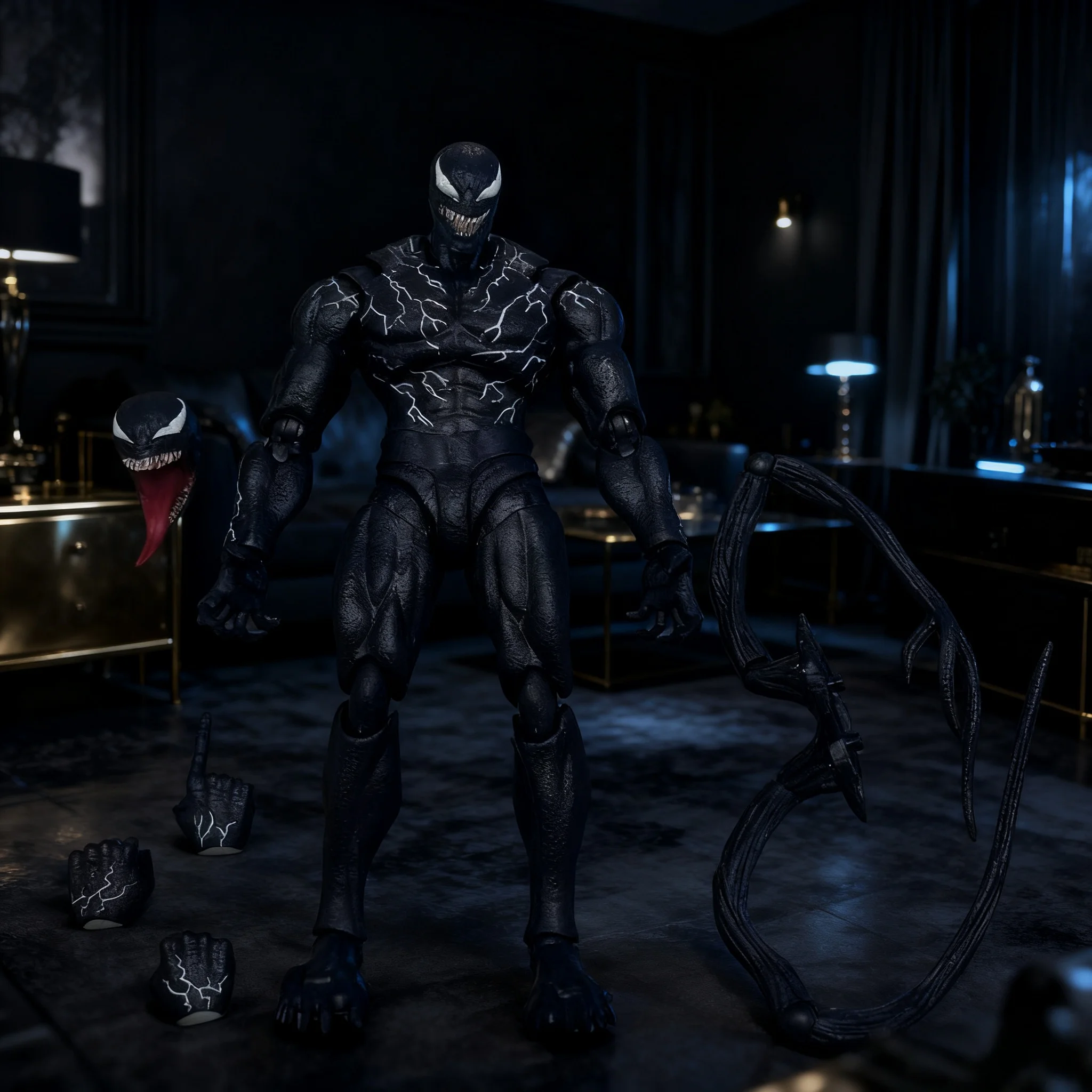 Novo veneno 3 boneca de ação de dança final shh veneno cavalo de guerra corpo cavalo paz elite modelo ornamento de mesa presente de natal coleção