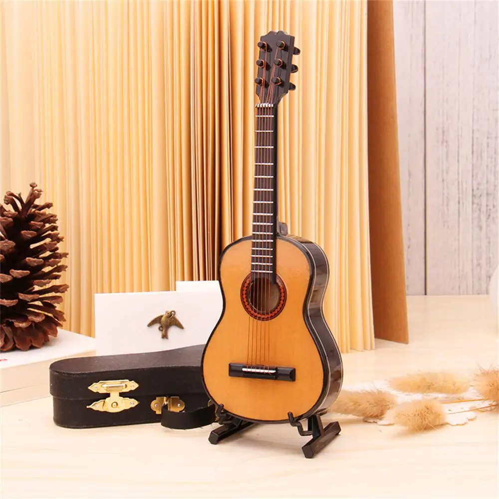 

Home Office Decor House Miniature Guitar Desk Decor Acoustic Guitar Guitar Scale Model Guitar Ornaments