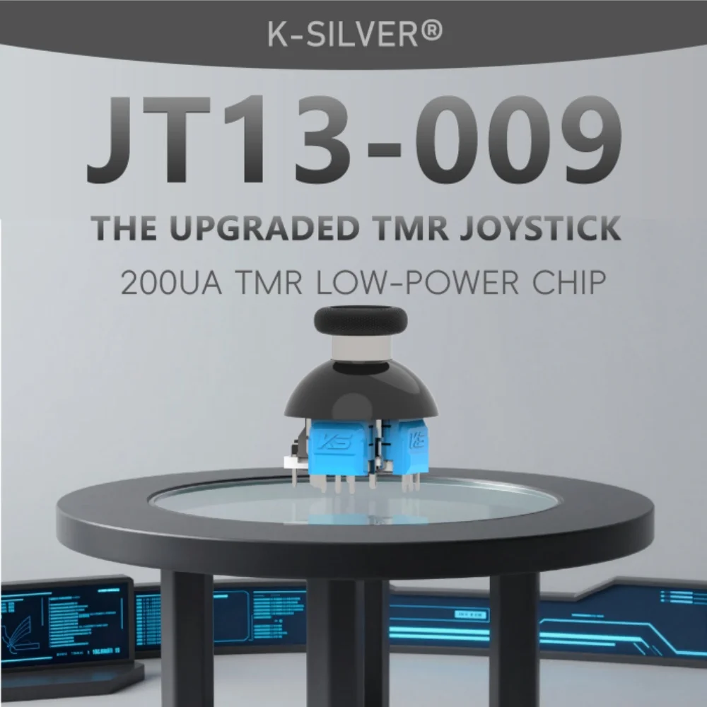 K-SILVER JT13-009 320 °   Regulowany naciąg joysticka magnetycznego TMR do PS5, siła 30-80gf, moduł naprawczy joysticka zapobiegający dryfowaniu. — zdjęcie produktu 5