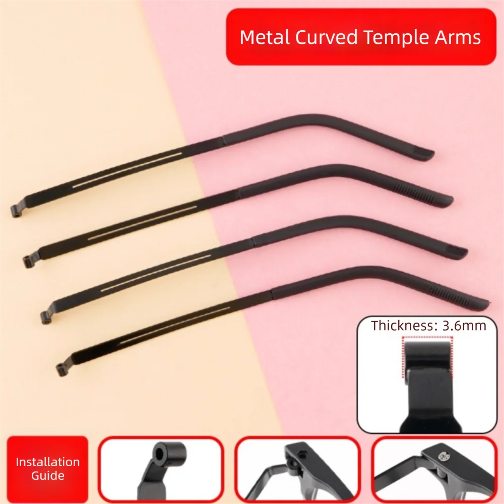 고품질 금속 안경다리 미끄럼 방지 교체용 안경다리 수리 도구 안경테 액세서리