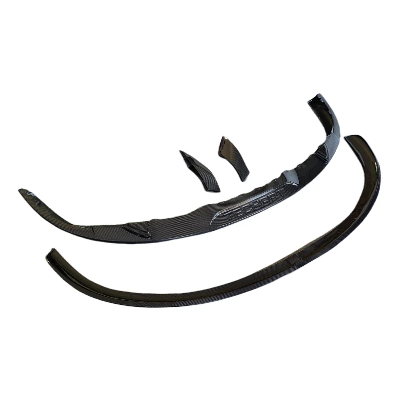 Used for Upgrading Porsche Taycan to THT Style High-quality Carbon Fiber Front Lip Four Piece Body Kit