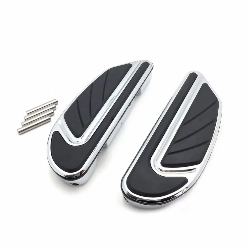 Motorcycle Parts Knob Dominator Passenger Footboard for Harley 2006-later Dyna, 2000-later Softail and 1986-later Touring Chrome