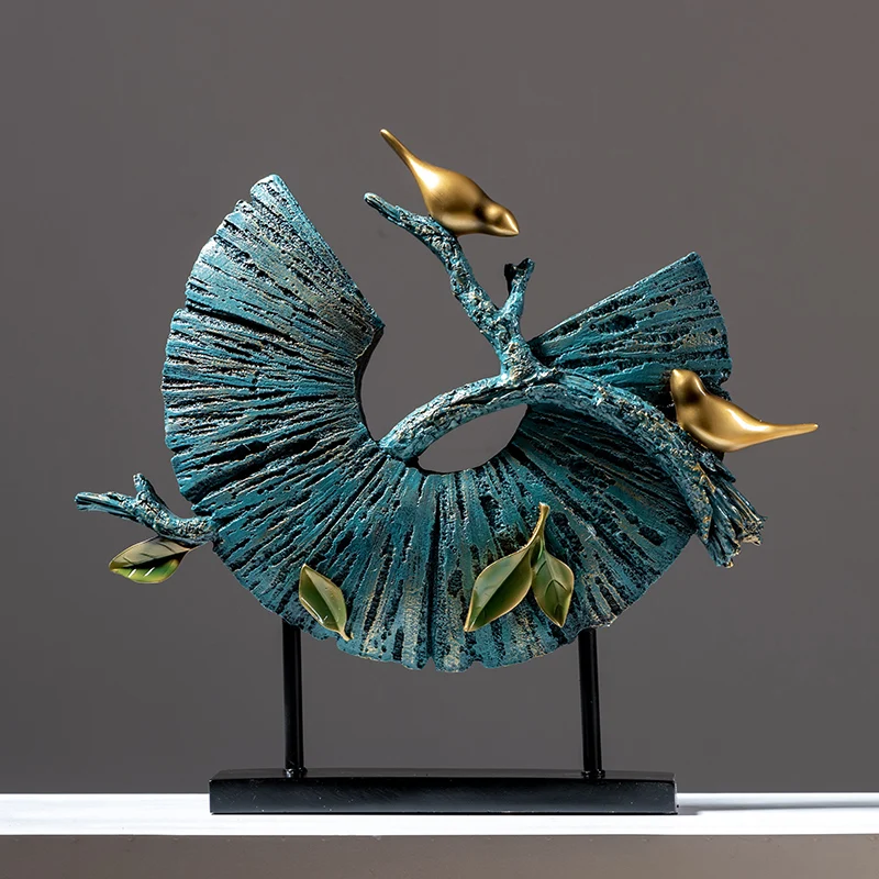 Nouvel décor Zen chinois, ornements de Table de Console en résine, ameublement doux créatif pour maison et hôtel, cadeau de pend