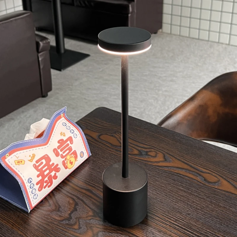 Table Lamps Desk Lamp Bar Restaurant Room Decor Table Light LED Beside lamp USB Charging Touching Control Three Color Light