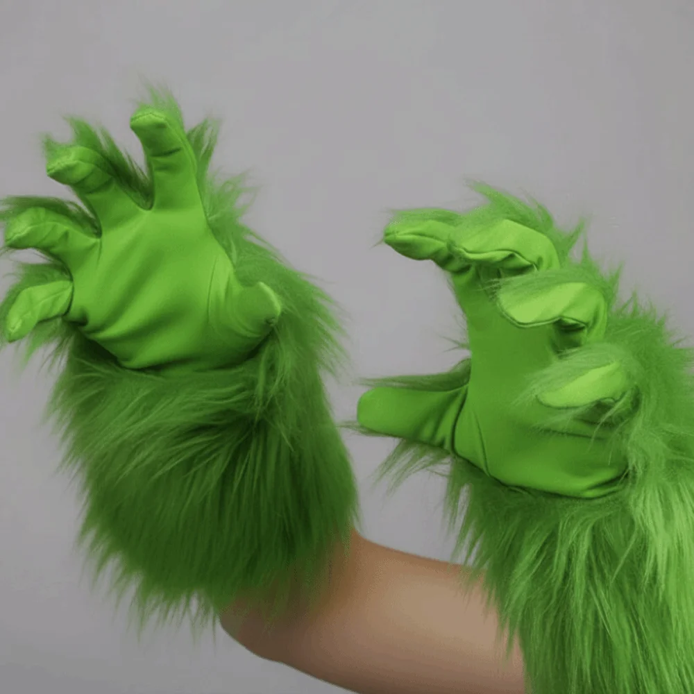 Costume Accessories Creepy Halloween Gloves Realistic Flexible Werewolf Hands Durable Long-nailed Cosplay Mittens Photography