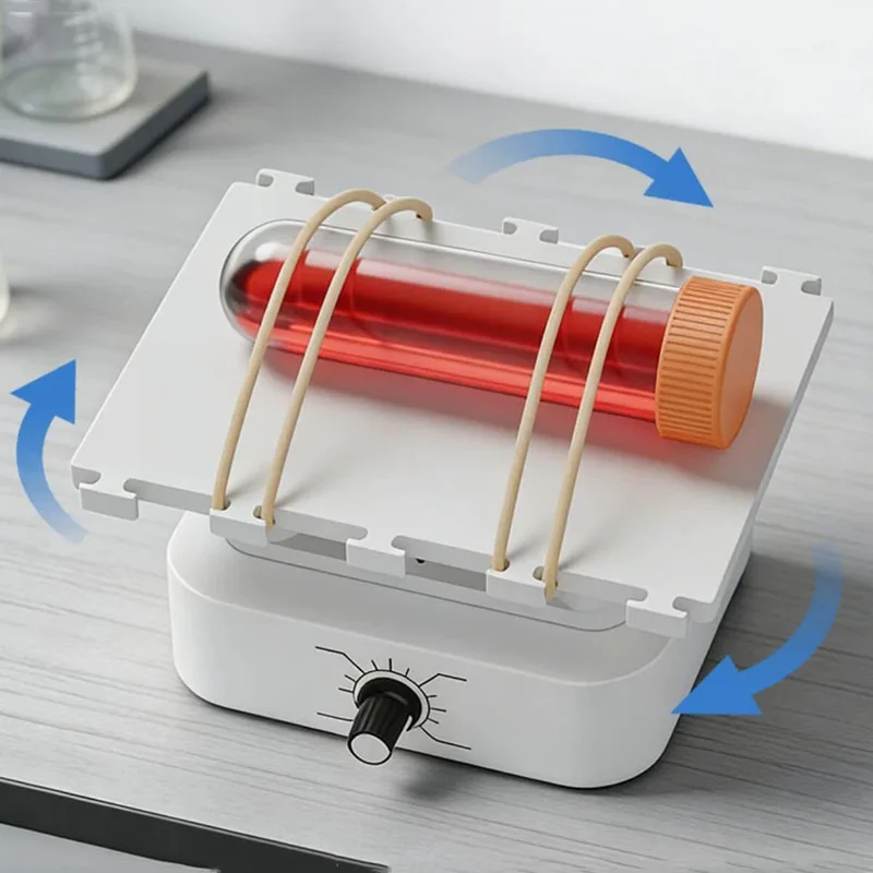Mini Desktop Lab Orbital Shaker with Adjustable Speed 30-120RPM 360° Rotating Scientific Research Mixer Type-C Powered