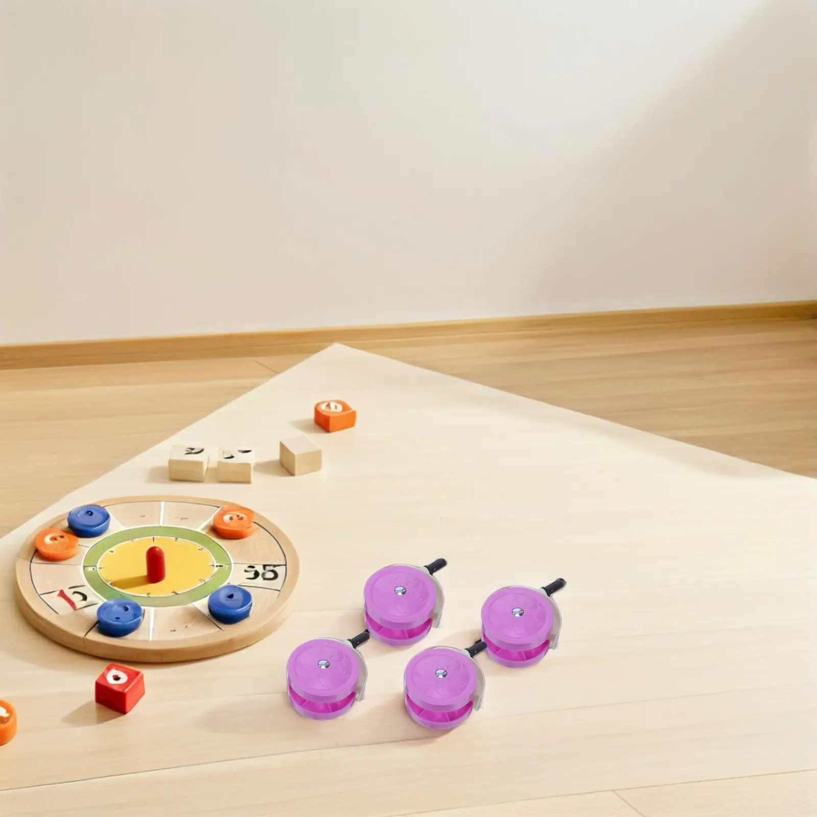 

Комплект из 4 универсальных бесшумных поворотных колес для детских ходунков и колясок, передние колесики, 4.13x2.75 дюйма, фиолетовые