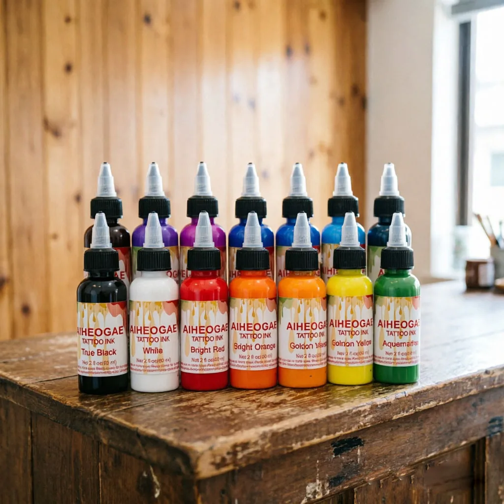 60ml Tattoo Ink 14 High-saturation Colors Smooth Coloring Suitable for Fine Lines and Large-scale Coloring