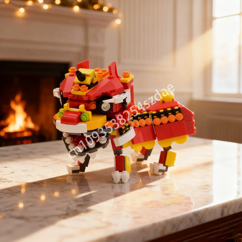 

300 шт. MOC Dance Lion 2 0 Friendse Модель Строительные блоки Строительный рождественский подарок Сборка игрушек Творческая идея Кирпич День рождения