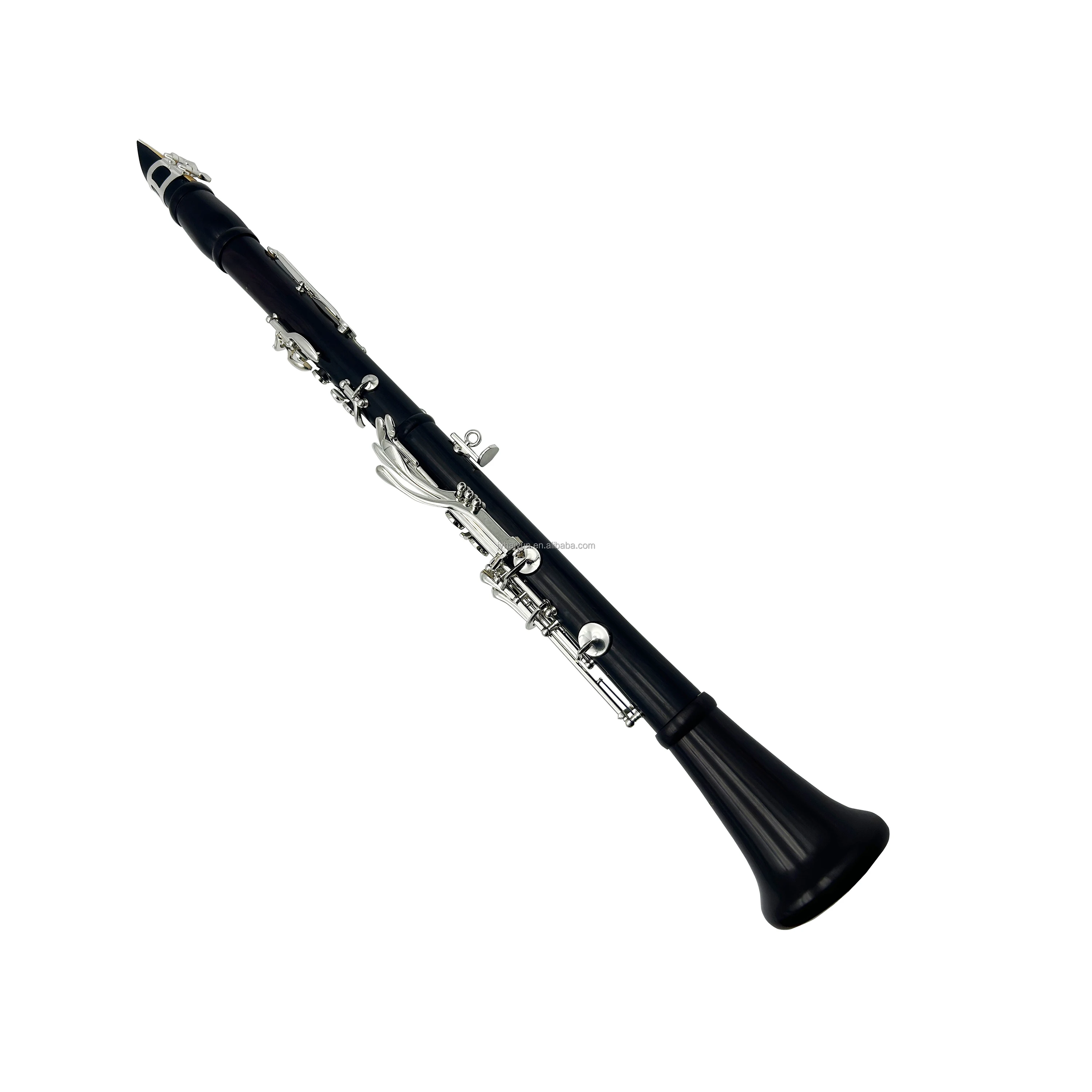 Bb Tenor Clarinet 17 Keys Ebony Body Nickel Silver Plated Keys With Leather Case Woodwind Instrument