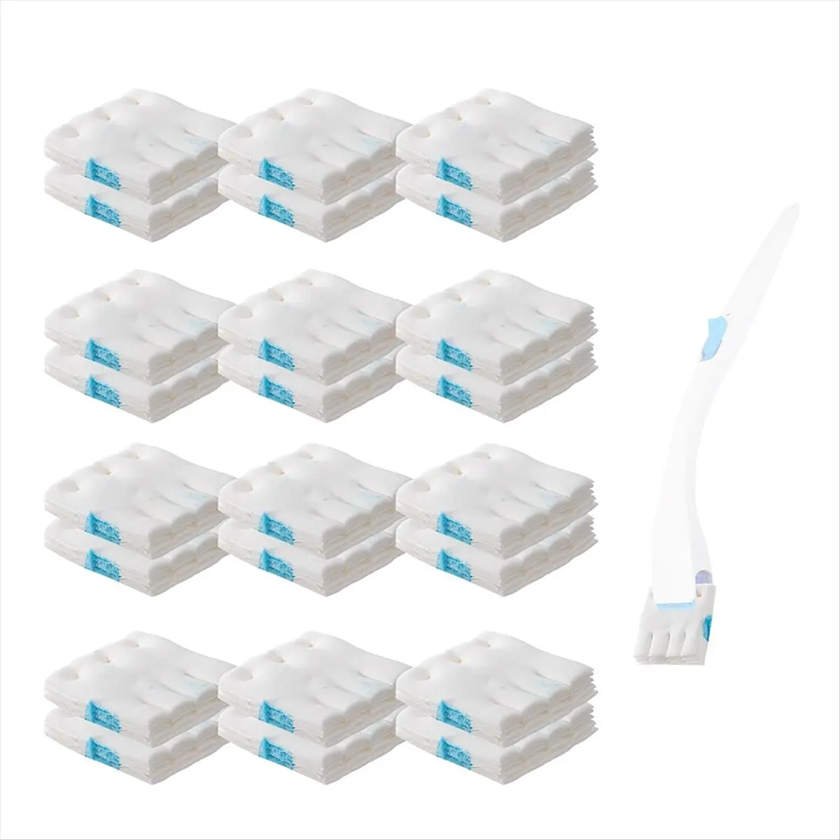 A60P 24 Pack Flushable Refills for Toilet Bowl Brush, Disposable Cleaner Refills Pads