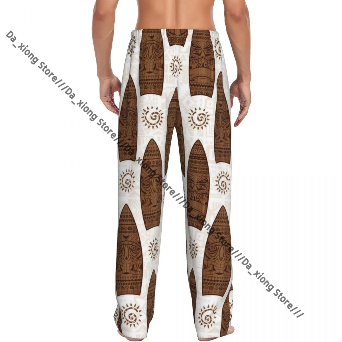 Wood Surfing Boards Print Mens Pajamas Pyjamas Pants Lounge Pants Sleep Bottoms