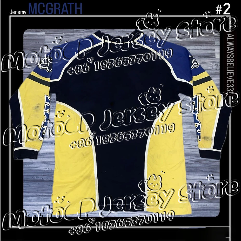 

New Arrivals Sun Protection Motocross Jersey 2025 Summer Men Oversized Long Sleeve Motorcycle T-Shirt #2 MCGRATH Sports Clothing