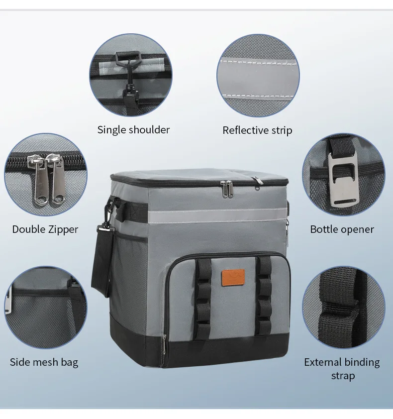 Popular Portable Takeaway Insulated Box 3d Printing Logo Design Electric Refrigeration Cooler Three Sets