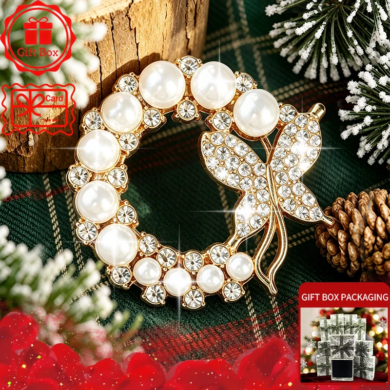 Butterfly Brooch with Gift Box, 2026 New Style, Elegant and Fashionable. Wearing at Daily and Holidays. Good Gift Choices.