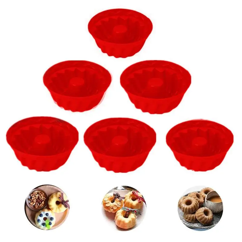 Silicone Cake Mold Food Grade Reusable Non-Stick Heat Resistant Bakeware for Home Cooking DIY Christmas Party Cake Treats