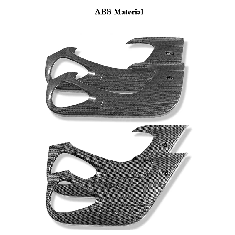 For BYD Dolphin 2024-2026 Car Door Anti Kick Pad ABS Carbon Fiber Pattern Door Panel Protection Pad Auto Interior Accessories